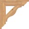 Ekena Millwork Funston Traditional Smooth Bracket, Western Red Cedar, 3 1/2"W x 18"D x 18"H BKT04X18X18FST01SWR - alternate 3